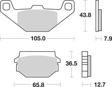 Plaquettes de frein SBS 745HF Street Ceramic