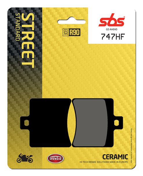 Plaquettes de frein SBS 747HF Street Ceramic