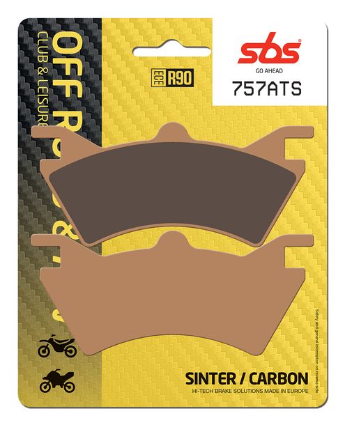 Bremsbeläge SBS 757ATS Quad Sinter für Polaris Sportsman EBS HO Mossy Oak X2 EFI MV 500 ccm
