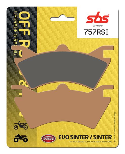 Bremsbeläge SBS 757RSI Offroad Racing Sinter für Polaris Sportsman EBS HO Mossy Oak X2 EFI MV 500 ccm