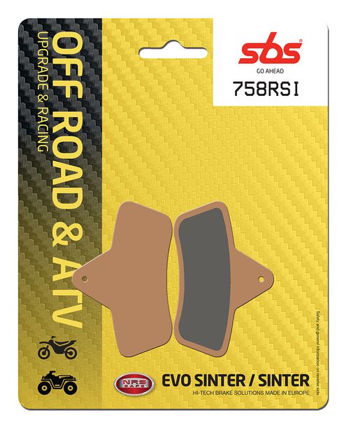 Bremsbeläge SBS 758RSI Offroad Racing Sinter für Arctic Cat 4x4 FIS TRV TBX 2x4 250 - 500 ccm