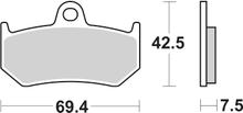 Bremsbeläge SBS 763LF Street Ceramic