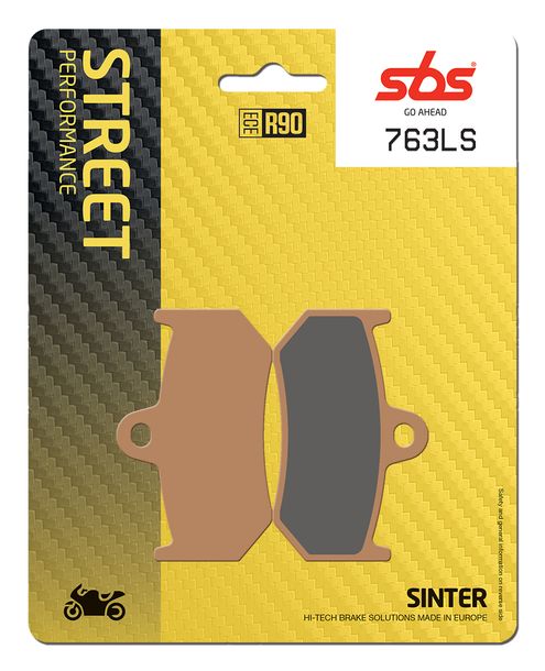 Pastillas de freno SBS 763LS Street Sinter para MV Agusta Brutale S R RR F4 F3 ABS 990 675 - 1090 ccm Año 1999 - 2020