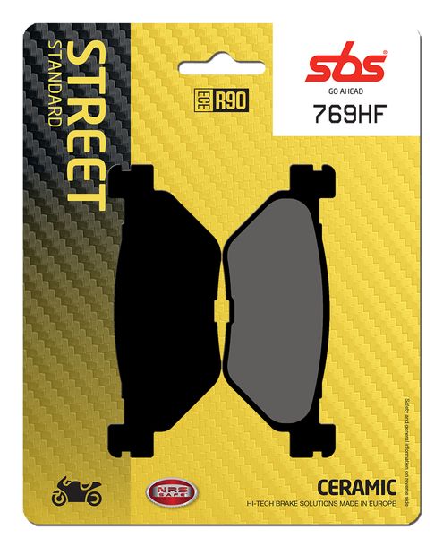 Plaquettes de frein SBS 769HF Street Ceramic pour Yamaha FJR 650 - 1900 ccm Année 2001 - 2020