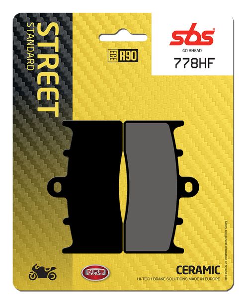Bremsbeläge SBS 778HF Street Ceramic für BMW R S LC ESA, Beta RR Enduro Motard K B Grand America Sport GT GTL ABS 125 - 1600 ccm Bj. 2001 - 2022