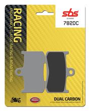 Bremsbeläge SBS 782DC Road Racing Dual Carbon für Kawasaki Z ZX-9R Ninja, Triumph Street Triple R Suzuki GSX B-King ABS Daytona GSX-S E-Version 125 Bj. 1998 - 2022