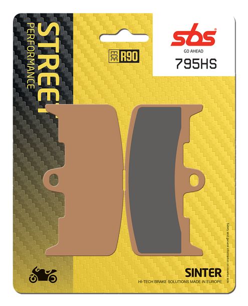 Plaquettes de frein SBS 795HS Street Sinter pour Buell XB12X i Ulysses XB 9 SX City X 12 R Fireboldt S Lightning F 984 / 1200 ccm Année 2002 - 2010