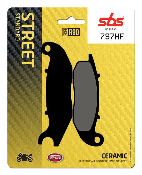 SBS 797HF Street Ceramic brake pads for Honda CBR R CBF 50 / 125 ccm