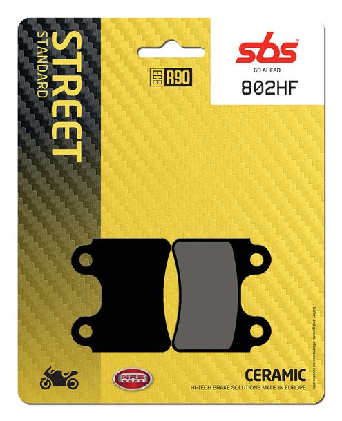 SBS 802HF Street Ceramic brake pads for Gas Rookie EC TXT 2 Pro Racing Replica, Beta Evo Factory SS Sherco Trial ST 2 Honda 4RT Montesa Cota Race REV3