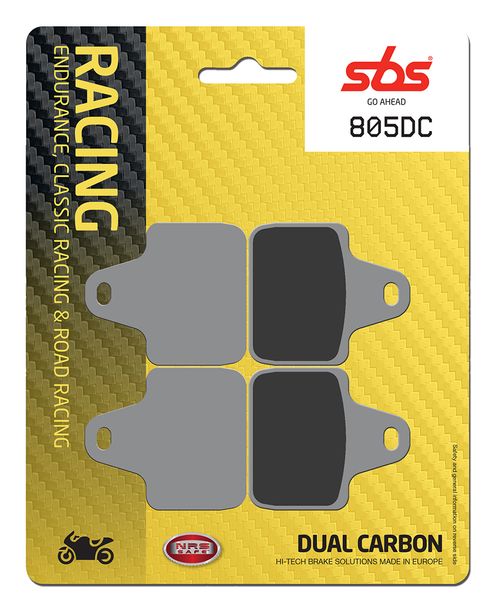 Plaquettes de frein à double carbone SBS 805DC Road Racing