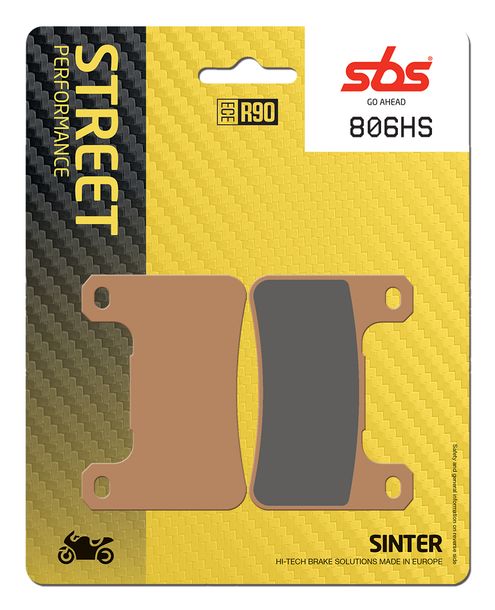 Bremsbeläge SBS 806HS Street Sinter für Suzuki GSX-R, Kawasaki Z ZX-10R 125 - 1800 ccm