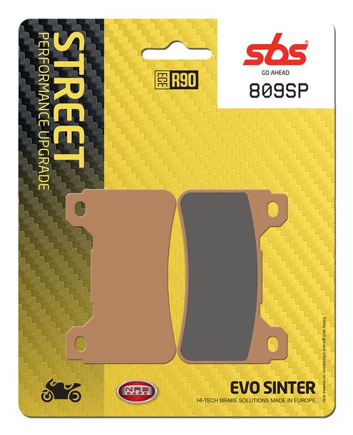 Pastillas de freno sinterizadas SBS 809SP Street Upgrade Evo para Honda CBR RR Fireblade SP CB R RA 600 - 1000 ccm Año 2004 - 2016