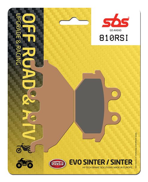 Bremsbeläge SBS 810RSI Offroad Racing Sinter für CPI XS, Kymco Maxxer SYM CityCom i MXU KXR Track Runner Quad Lander S Raider 200 - 600 ccm