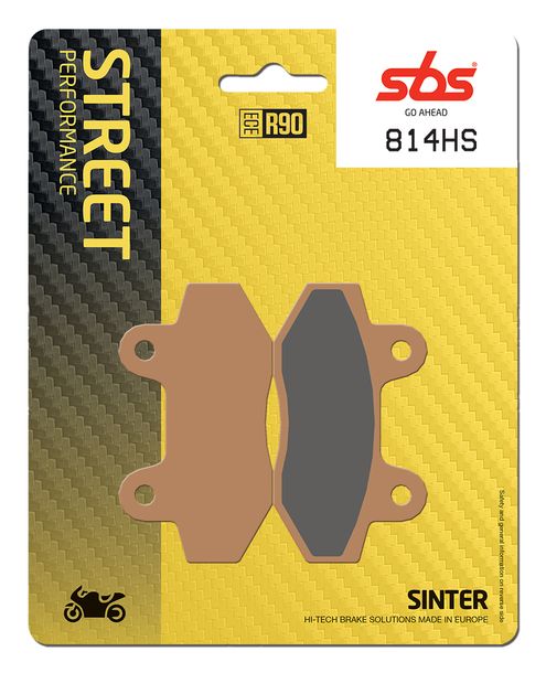 Pastillas de freno SBS 814HS Street Sinter para Hyosung XRX Funduro GV Aguila Classic GT Naked i Pro S R Comet Supermoto II SM RX 125 - 650 ccm Año 2004 - 2014