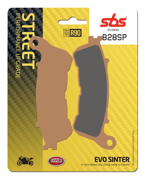 SBS 828SP Street Upgrade Evo Sinter Brake Pads for Honda CBF F FA A N S ABS CB R RA 600 - 1800 ccm Year 2004 - 2018