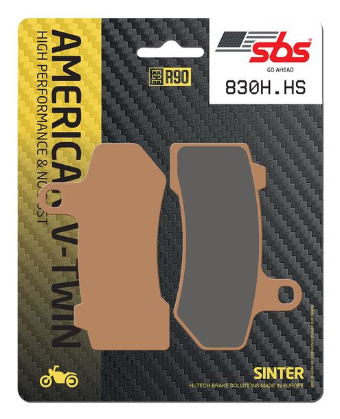 Pastillas de freno sinterizadas SBS 830H.HS Street de alto rendimiento para Ducati Panigale V4 Speciale, Harley Davidson V-Rod Night Rod Special VRSCDX Año 2006 - 2022
