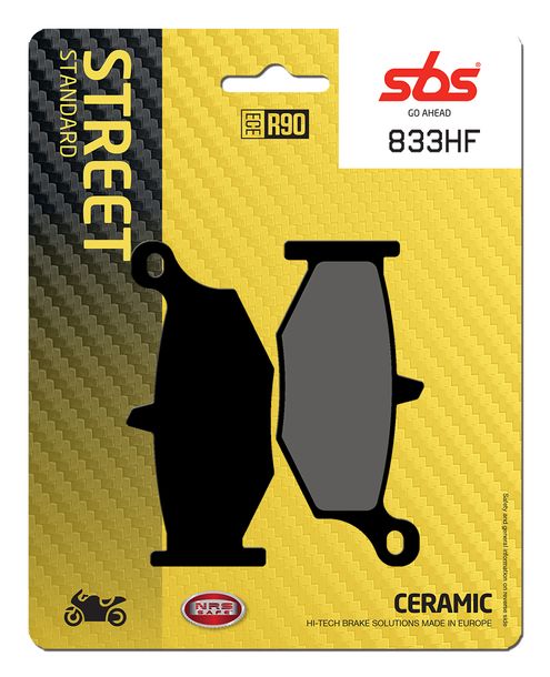 Pastiglie freno SBS 833HF Street Ceramic per Suzuki GSX-R GSR DL V-Strom ABS 600 - 1300 ccm Anno 2006 - 2022