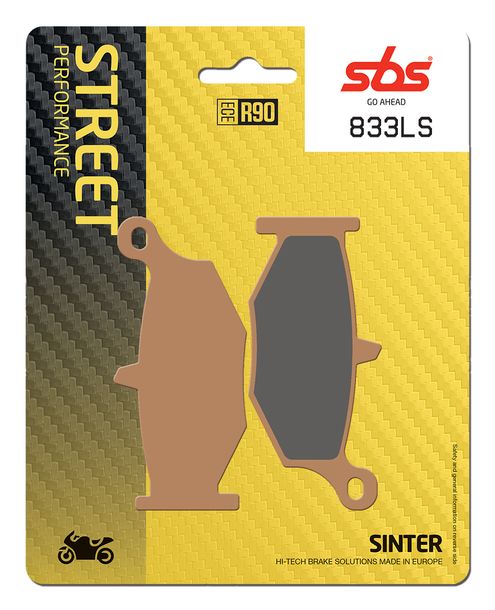 Bremsbeläge SBS 833LS Street Sinter für Suzuki GSX-R GSR DL V-Strom ABS 600 - 1300 ccm Bj. 2006 - 2022