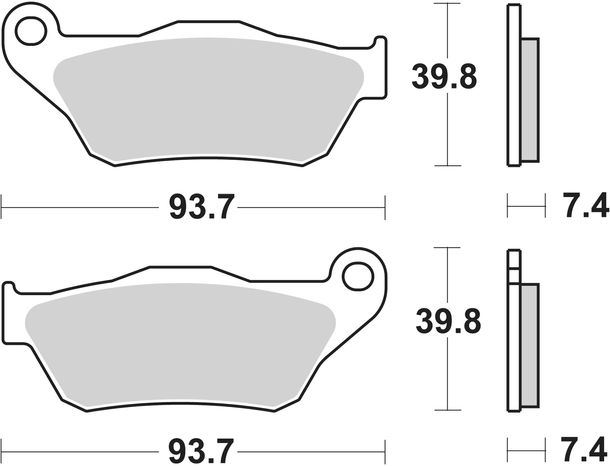 Pastiglie freno SBS 837HF Street Ceramic