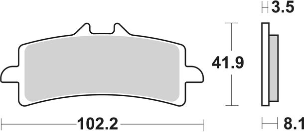 SBS 841SP Street Upgrade Evo Sinter brake pads for Suzuki GSX-R GSX-S, KTM Super Duke R 600 - 2500 ccm Year 2006 - 2022