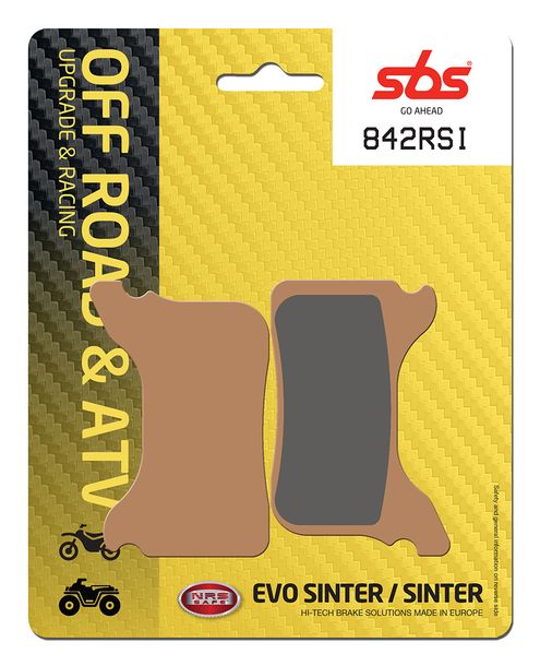 Plaquettes de frein SBS 842RSI Offroad Racing Sinter pour Aprilia SXV 450 / 550 ccm Année 2005 - 2015