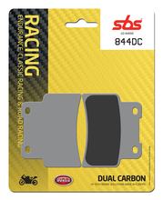 Plaquettes de frein à double carbone SBS 844DC Road Racing pour Aprilia SL Shiver ABS GT Dorsoduro SMV Factory NA Mana 750 / 850 ccm Année 2007 - 2016