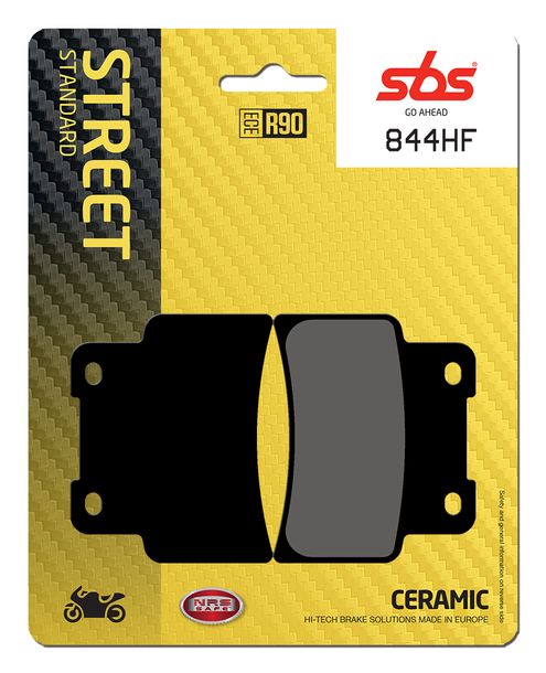 Bremsbeläge SBS 844HF Street Ceramic für Aprilia RS, Yamaha MT- ABS YZF-R YZF R SL Shiver GT 125 - 900 ccm Bj. 2006 - 2022