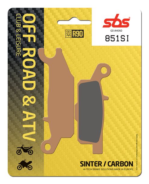 Plaquettes de frein Offroad Sinter SBS 851SI pour Yamaha YFM Grizzly Hunter 700 ccm