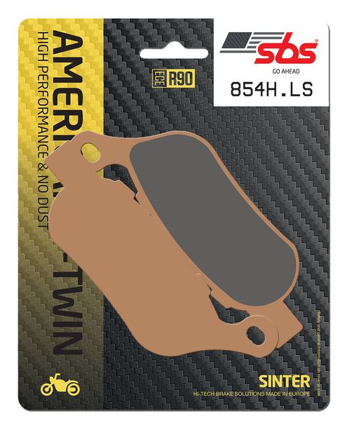 Pastillas de freno sinterizadas SBS 854H.LS Street de alto rendimiento para Harley Davidson FXDL Dyna Low Rider FXDCI EFI Super Glide Custom FXDB Street Año 2001 - 2017