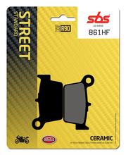Pastilhas de Freio SBS 861HF Street Ceramic para Beta RR Enduro Supermoto, Aprilia Mojito Gulliver LC Motard AC Scarabeo ETX Alp 50 - 350 ccm