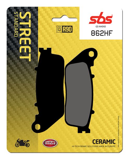 SBS 862HF Street Ceramic brake pads for Honda CB R RA VFR X Crossrunner 800 / 1000 ccm Year 2008 - 2016