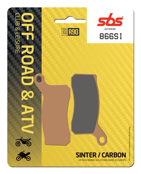 Pastiglie freno sinterizzate SBS 866SI Offroad per KTM SX XC 450 / 505 ccm