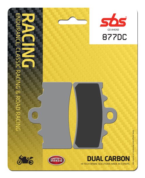 Plaquettes de frein à double carbone SBS 877DC Road Racing pour KTM Duke Adventure RC 390 ccm Année 2013 - 2022