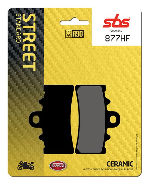 Pastiglie freno SBS 877HF Street Ceramic per KTM Duke RC, Husqvarna Svartpilen 125 / 390 ccm Anno 2011 - 2022