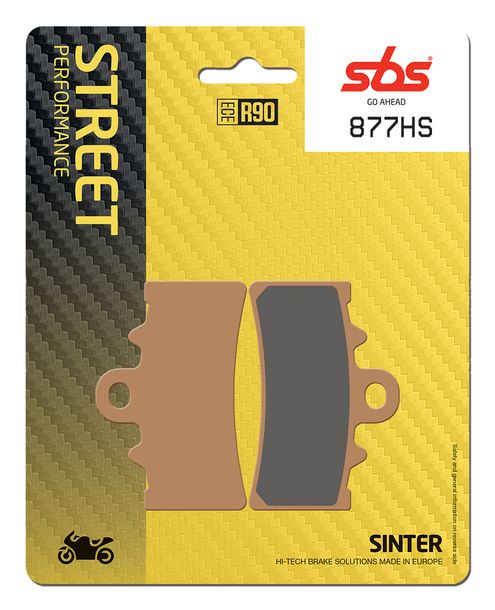 Bremsbeläge SBS 877HS Street Sinter für KTM Duke, BMW G R GS RC 125 - 500 ccm Bj. 2011 - 2022