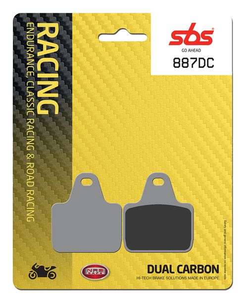 Plaquettes de frein à double carbone SBS 887DC Road Racing