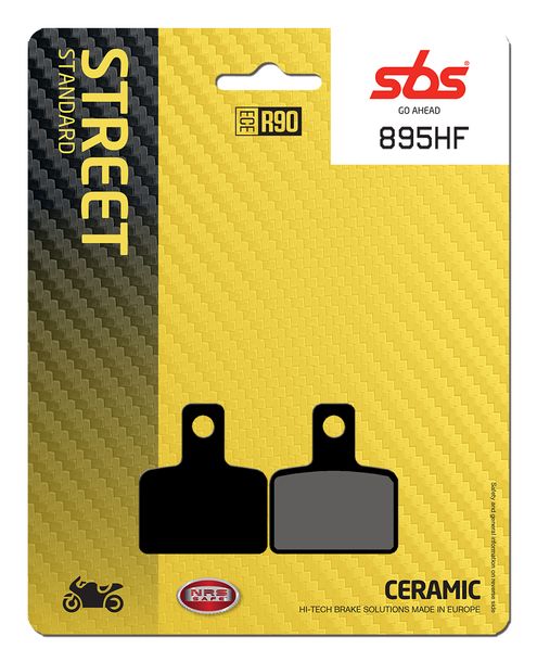 Pastillas de freno SBS 895HF Street Ceramic para Beta Evo Factory SS 125 - 300 ccm Año 2009 - 2022