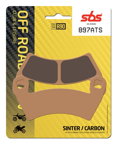 Bremsbeläge SBS 897ATS Quad Sinter für Polaris Ranger PS INTL XP - UTV RZTR RZR 570 - 1000 ccm