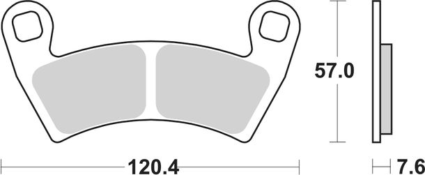 Pastillas de freno sinterizadas SBS 897PSI Off-Road Racing EVO