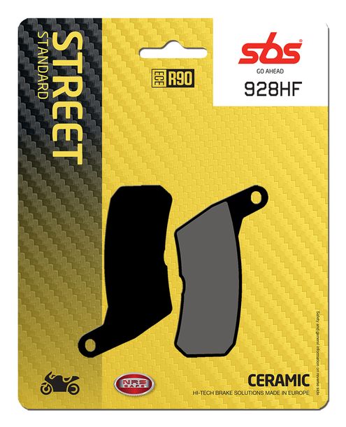 Pastillas de freno SBS 928HF Street Ceramic para HM CRE RR CRM B Derapage Competition Baja 50 / 125 ccm Año 2003 - 2016
