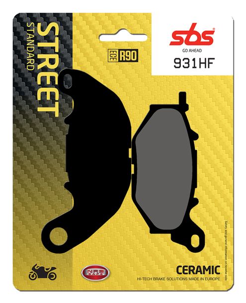 Plaquettes de frein SBS 931HF Street Ceramic