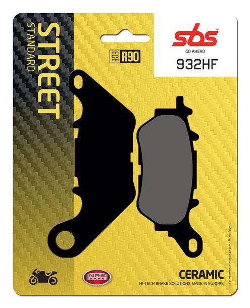 Pastillas de freno SBS 932HF Street Ceramic para Yamaha YZF-R3 MT-03 A 320 / 321 ccm Año 2015 - 2022