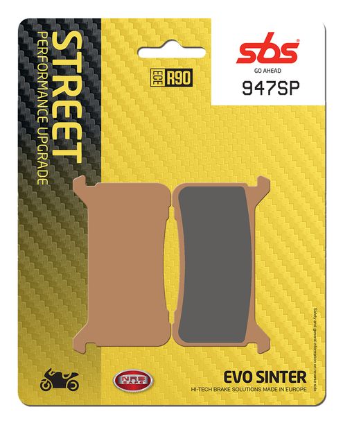 Pastillas de freno SBS 947SP Street Upgrade Evo Sinter para Honda CBR RR Fireblade CB R RA CMX A Rebel VFR F ABS EX RS Crossrunner X 800 - 1100 ccm Año 2017 - 2022
