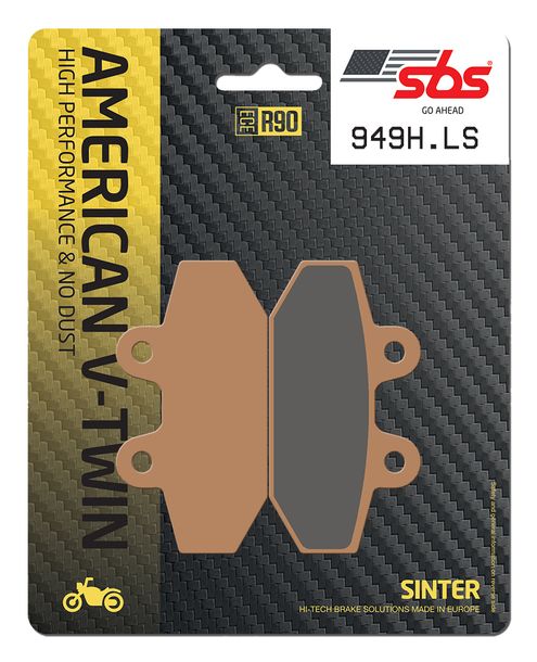 Pastillas de freno sinterizadas SBS 949H.LS Street de alto rendimiento para Harley Davidson FXFBS Softail Fat Bob FLFBS Boy FXBB Street FXLRS Low Rider Año 2018 - 2022