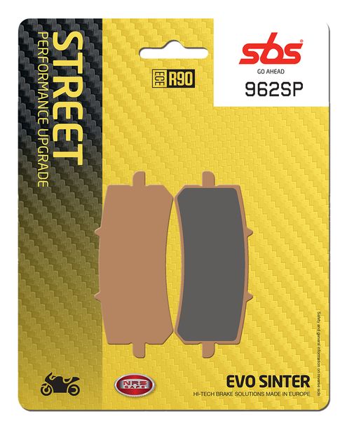 Plaquettes de frein SBS 962SP Street Upgrade Evo Sinter