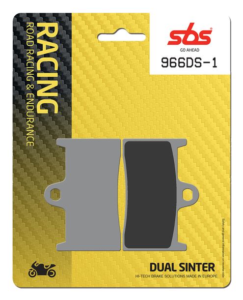 Plaquettes de frein SBS 966DS-1 Road Racing Endurance (Venomous Bite)