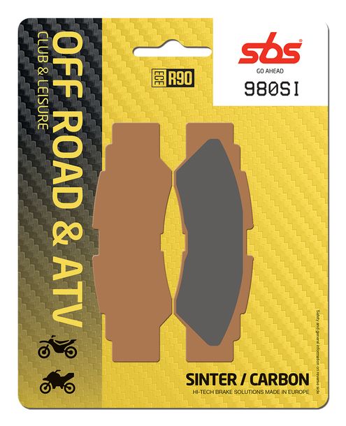 Pastiglie freno sinterizzate SBS 980SI Offroad