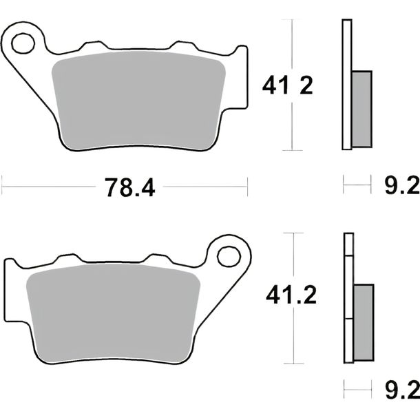 Pastillas de freno Brembo 07BB02SP metal sinterizado con homologación para Aprilia Pegaso Trail SMV Dorsoduro ABS Factory, BMW F GS G X Country R Ducati Sport S Sportclassic