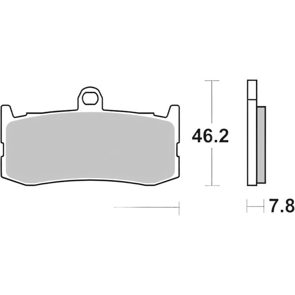 Pastiglie dei freni Brembo 07GR06SA in metallo sinterizzato con omologazione per Triumph Daytona R 675 ccm Anno 2009 - 2018
