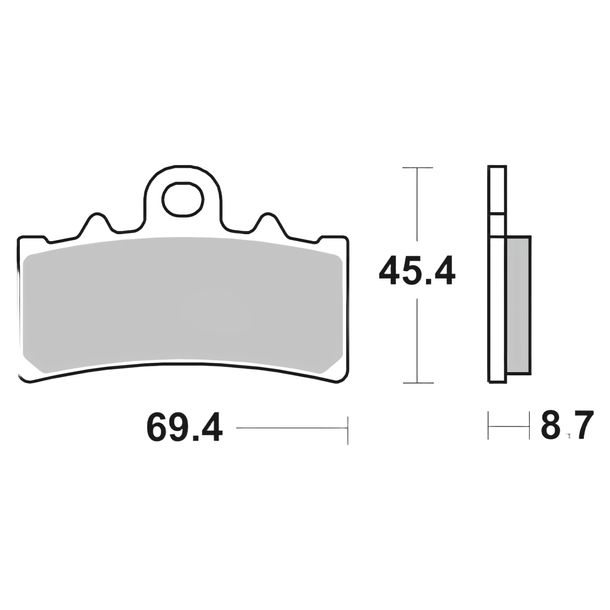 Pastiglie dei freni Brembo 07GR18SA in metallo sinterizzato con omologazione per KTM Duke RC, Husqvarna Vitpilen BMW C X ABS Svartpilen 125 - 500 ccm Anno 2011 - 2023